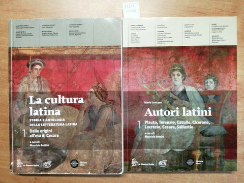 La cultura latina 1 + autori latini 1 - bettini 9788822169167 Nuova Italia(