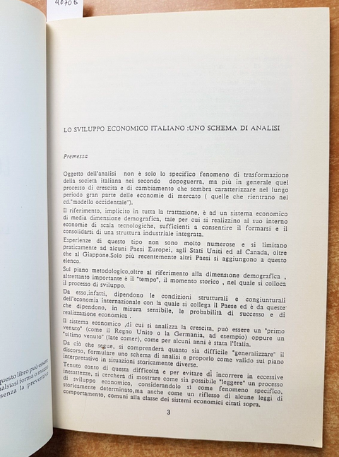 LO SVILUPPO ECONOMICO ITALIANO lineamenti teorici e riferimenti empirici (4