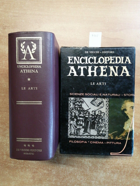 ENCICLOPEDIA ATHENA - LE ARTI FIGURATIVE, musica, cinema - 1963 DE VECCHI (