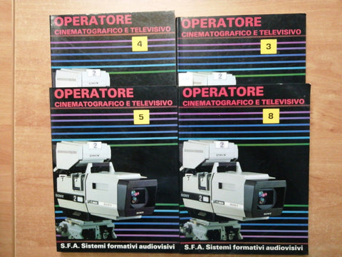 LOTTO 4 VOLUMI Operatore cinematografico e televisivo 1989 S.F.A. n3/4/5/8_7164