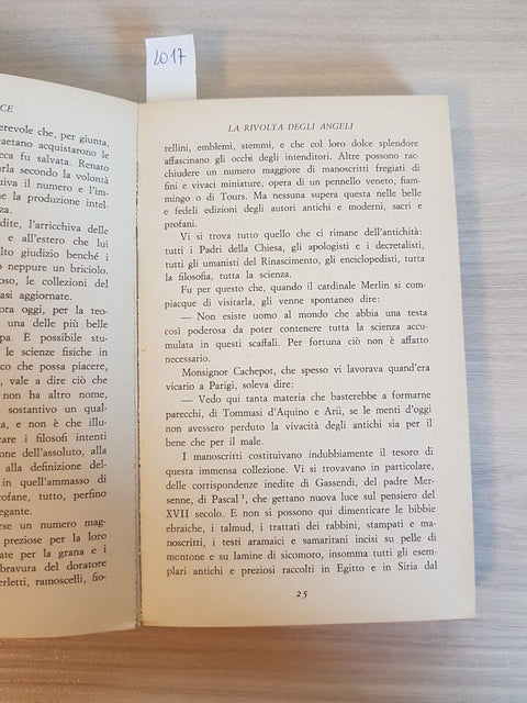 LA RIVOLTA DEGLI ANGELI - ANATOLE FRANCE - I CAPOLAVORI SANSONI - 1966 - (2