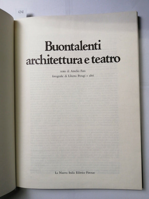 Amelio Fara - Buontalenti architettura e teatro - 1979 - La Nuova Italia (6