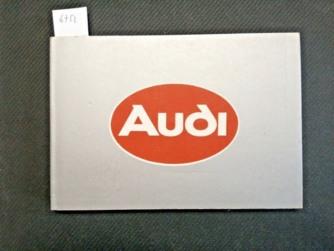 Automobili - Tutta la storia della AUDI - di Bodo Grosch 1980 AUTOMOBILIA (