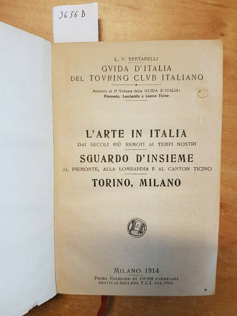 LOTTO DI 14 VOLUMI: BERTARELLI - GUIDA ROSSA D'ITALIA TOURING + DEAGOSTINI