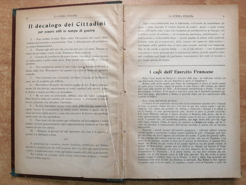 Achille Macchia LA GRANDE GUERRA EUROPEA 1915-16 BIDERI 2 voll. illustrati