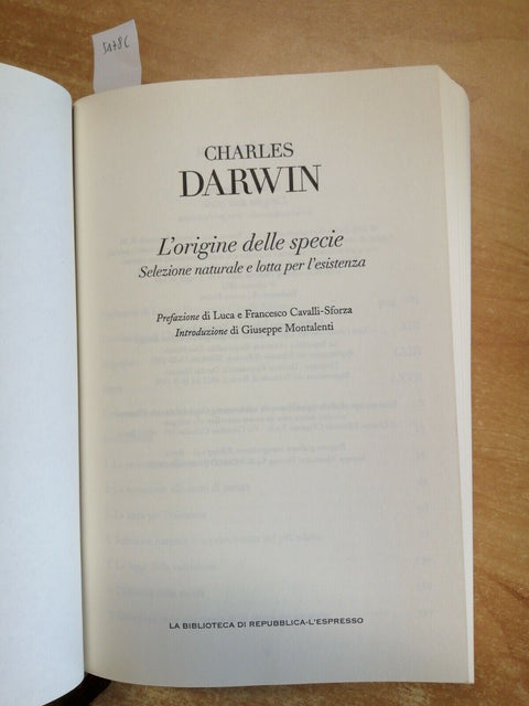 L'ORIGINE DELLE SPECIE - Charles Darwin - 2006 - Biblioteca di Repubblica