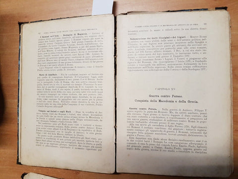 ERMANNO FERRERO - CORSO DI STORIA (GRECA ROMANA) 2 VOLL. 1910/11 LOESC