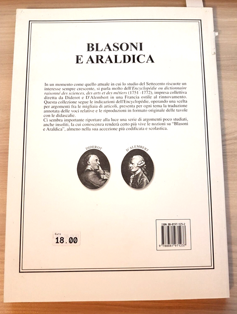 BLASONI E ARALDICA - L'ENCYCLOPEDIE DIDEROT ET D'ALEMBERT 2000 LIBRITALIA