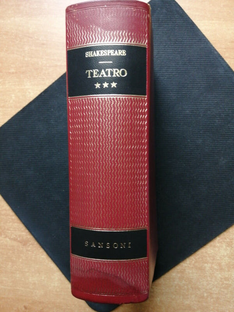 WILLIAM SHAKESPEARE Teatro vol. 3 - include 12 opere!!! 1961 - SANSONI (618