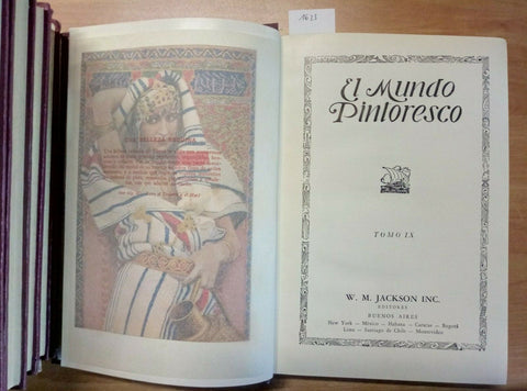 EL MUNDO PINTORESCO 9 VOLUMI COMPLETI - W. M. JACKSON 1952 COLORI 10 ED. (