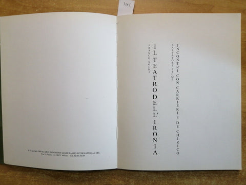 IL TEATRO DELL'IRONIA - Franco Solmi Salvatore Fiume De Chirico Carrieri (