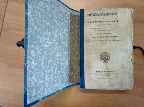 REGIA PARNASSI SEU DICTIONARIUM POETICUM - IGNATII GIOAZZINI 1845 ROMAE (19