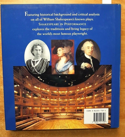 SHAKESPEARE IN PERFORMANCE - CONSULTANT EDITORS 1995 Parsons, Mason TEATRO(