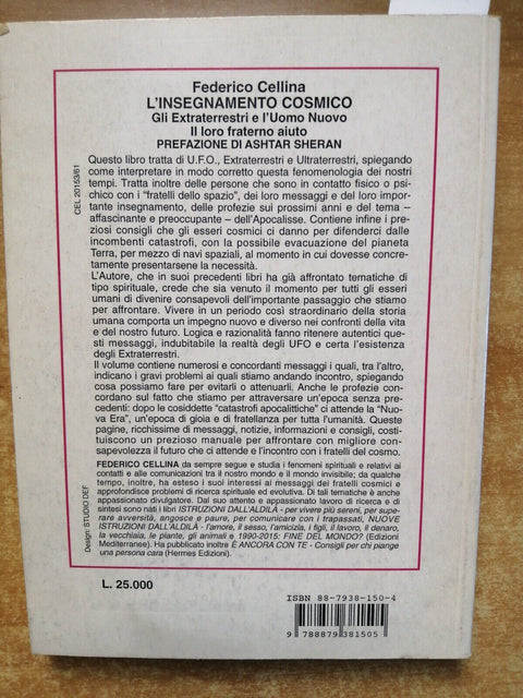 L'INSEGNAMENTO COSMICO - FEDERICO CELLINA - HERMES 1998 ufo extraterrestri