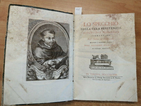 Lo Specchio Della Vera Penitenzia di FR. Jacopo Passavanti MDCCXCVIII 1798