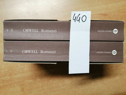 GEORGE ORWELL - ROMANZI 2 VOLUMI + CUSTODIA MONDADORI 1ED. GRANDI CLASSICI