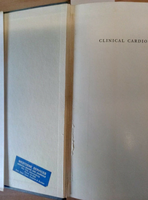 CLINICAL CARDIOLOGY - VELVA SCHRIRE 1968 STAPLES PRESS - INTROVABILE!!! - 499