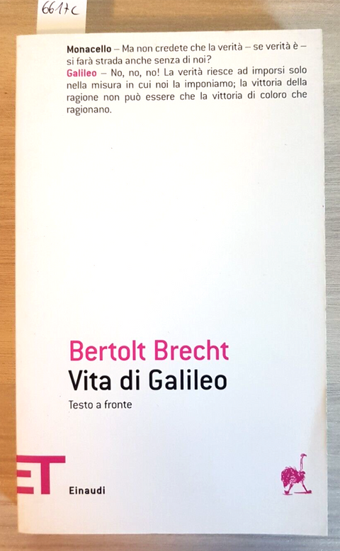 VITA DI GALILEO - BERTOLD BRECHT - ET EINAUDI - 2012 - classici - (6617C