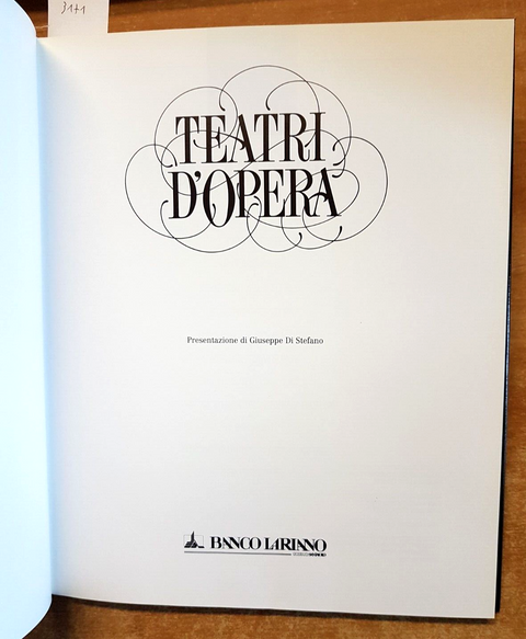 Teatri d'Opera - BANCO LARIANO 1989 La Scala Opera Metropolitan Staatsoper