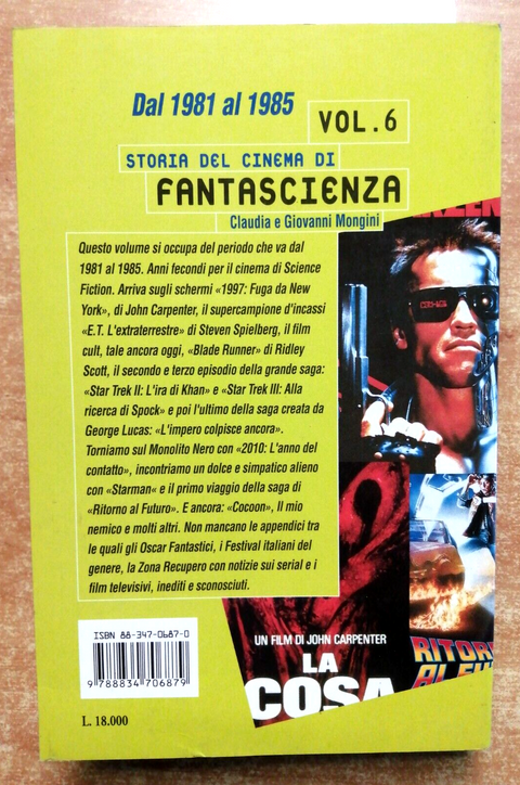 Mongini - STORIA DEL CINEMA DI FANTASCIENZA dal 1981 al 1985 VOL.6 Fanucci