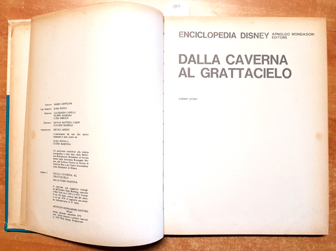 ENCICLOPEDIA DISNEY Dalla caverna al grattacielo 1970 Mondadori 1 EDIZIONE