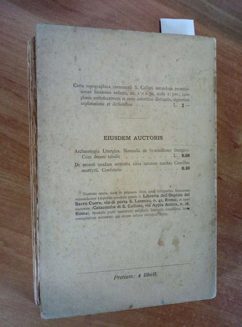 NOTIONES ARCHAEOLOGIAE CHRISTIANAE 1908 DISCIPLINIS THEOLOGICIS COORDINATAE 1783