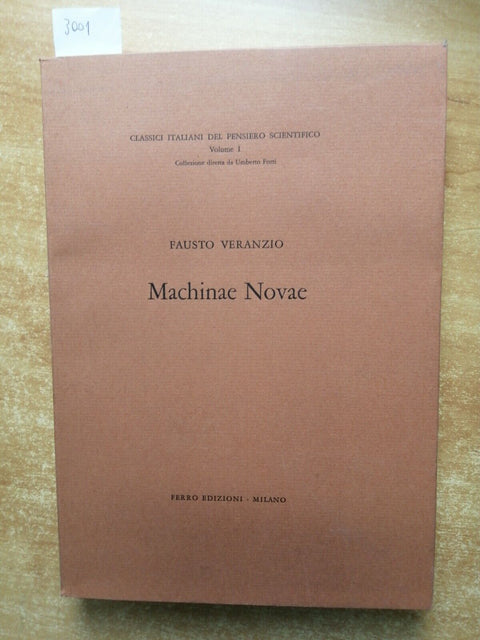 Fausto Veranzio - Machinae Novae - ediz. Ferro 1968 TIR.LIM.NUM. 553/1100 (