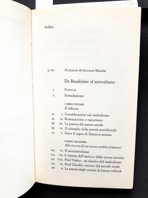 Da Baudelaire al surrealismo. Marcel Raymond - Einaudi 1968 (7608)