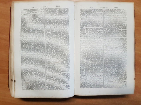 BOUILLET - DICTIONNAIRE UNIVERSEL D'HISTOIRE ET DE GEOGRAPHIE 1861 HACHETTE