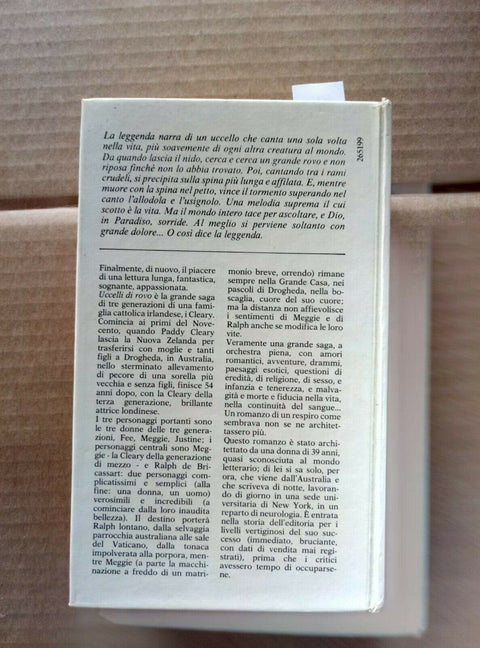 UCCELLI DI ROVO - COLLEEN MCCULLOUGH - 1977 - BOMPIANI - 1ED. - romanzo (1