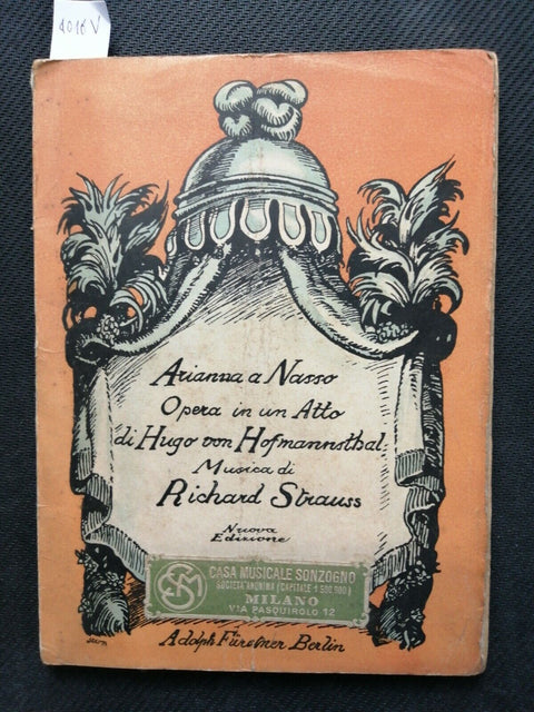 ARIANNA A NASSO Opera in un Atto RICHARD STRAUSS anni '20 Von Hofmannsthal 4016