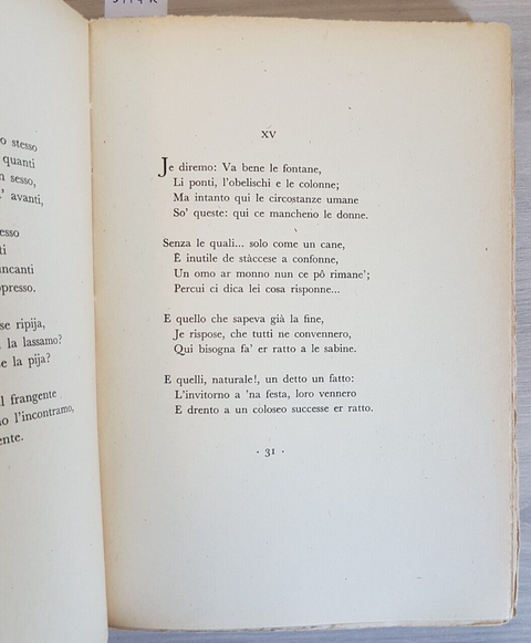 STORIA NOSTRA - Cesare Pascarella - MONDADORI - 1941 - poema in sonetti (57