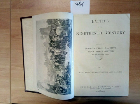 BATTLES OF THE NINETEENTH CENTURY 1897 CASSELL 320 ILLUSTRAZIONI VOLUME 2 (