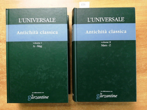 ANTICHITA' CLASSICA completa 2 VOLL enciclopedia L'universale Le Garzantine698