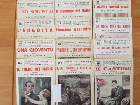 Lotto 3 libri ROMANTICA ECONOMICA 1925 SONZOGNO leggi i titoli all'interno