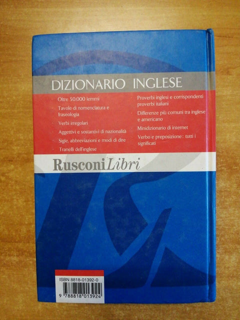 DIZIONARIO RUSCONI INGLESE-ITALIANO ITALIANO-INGLESE (6555) PREZZO SUP