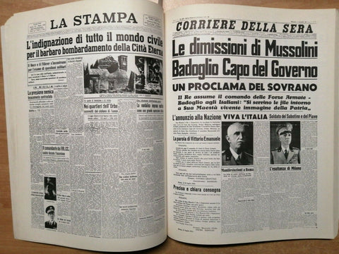 GIORNALI DI GUERRA 1939 1949 LE PRIME PAGINE DEI GIORNALI - G. BERNARDINI (