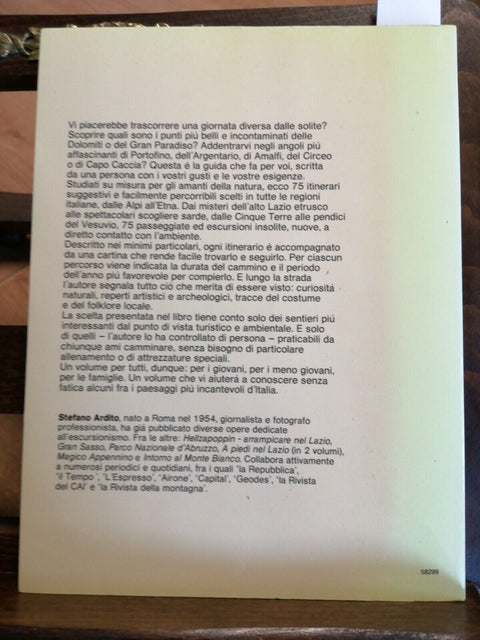 ANDAR PER SENTIERI 75 PASSEGGIATE ED ESCURSIONI 1986 ARDITO - GORLICH (5982