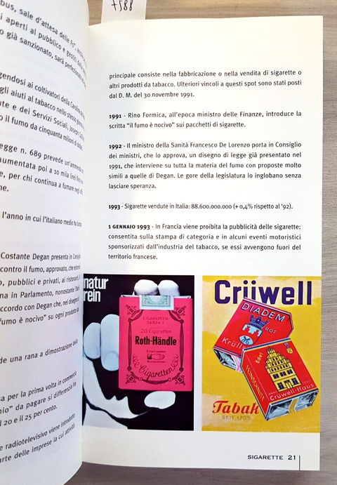LA SIGARETTA la storia, il vizio, la confezione - Maresci 2001 Idealibri (7