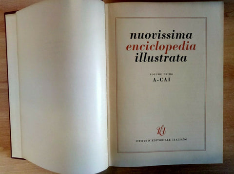 NUOVISSIMA ENCICLOPEDIA ILLUSTRATA 6 VOLUMI - ISTITUTO EDITORIALE ITALIANO/2105