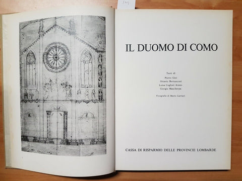 IL DUOMO DI COMO - GINI BERNASCONI MASCHERPA 1972 CARIPLO (3713) ARCHI