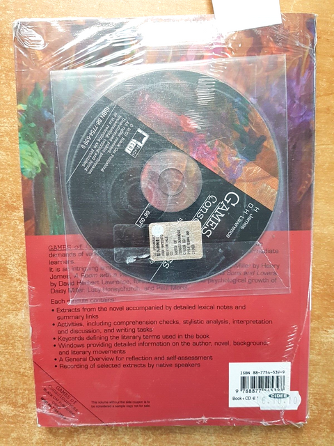 GAMES OF CONSCIOUSNESS +cd JAMES FORSTER LAWRENCE CIDEB Black cat SIGILLATO