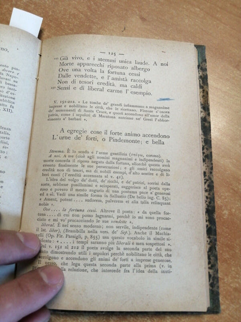 DEI SEPOLCRI CARME DI UGO FOSCOLO 1889 FRANCESCO TREVISAN - TEDESCHI ED. (1