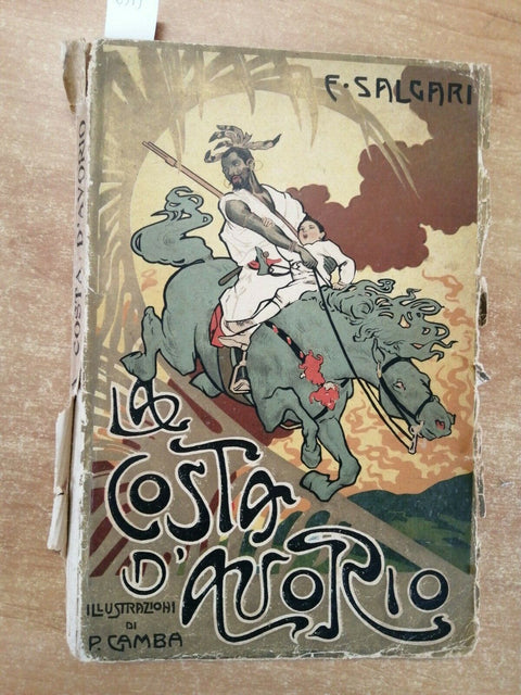EMILIO SALGARI - LA COSTA D AVORIO 1949 ILLUSTRAZIONI DI GAMBA - VALLARDI (
