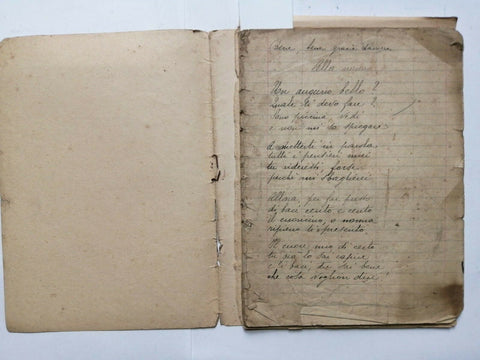 QUADERNO SCRITTO DEPOCA FASCISTA anni 30 Legione Aspromonte Avanti Savoia!2792A