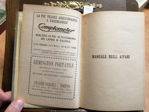 LUIGI SCALABRINI - MANUALE DEGLI AFFARI PER COMMERCIANTI 1930 CAVALLERI (55