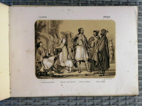 1866 IL MONDO IN EFFIGIE TIPI E COSTUMI DEI PRINCIPALI POPOLI - COLOMBO (27