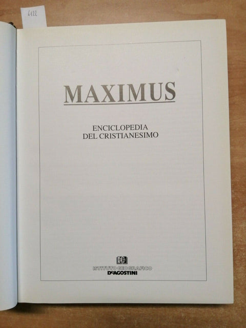 MAXIMUS ENCICLOPEDIA DEL CRISTIANESIMO - DE AGOSTINI - 1997