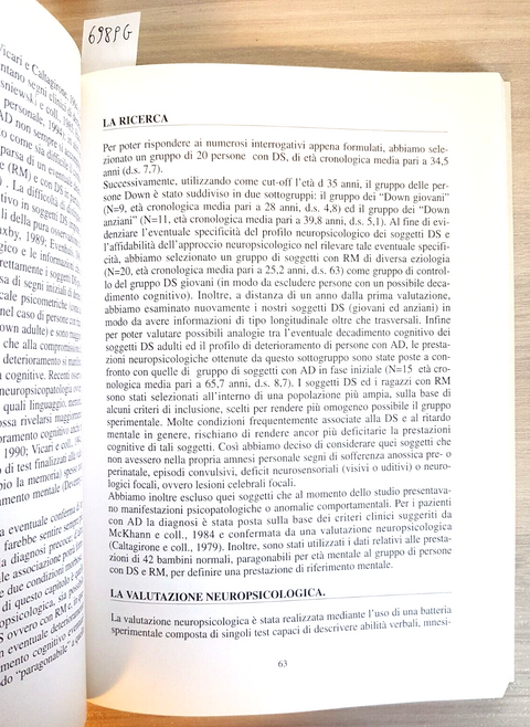 Disabilit nello sviluppo ed invecchiamento ALBERTINI 1996 Omega ALZHEIMER(