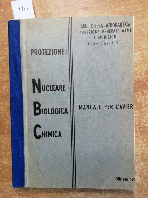 MANUALE PER L'AVIERE protezione: nucleare, biologica, chimica AERONAUTICA